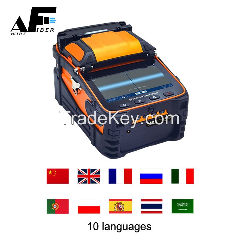 Awire Optical Fiber Cable Fusion Splicer AI-9 core alignment 6 motors for FTTH