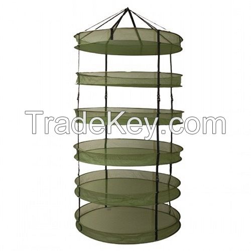 Cheap 6 Tiers Horticultural Hydroponic Drying Rack for Indoor Herb Hanging Hydroponic Accessories in Grow Tent