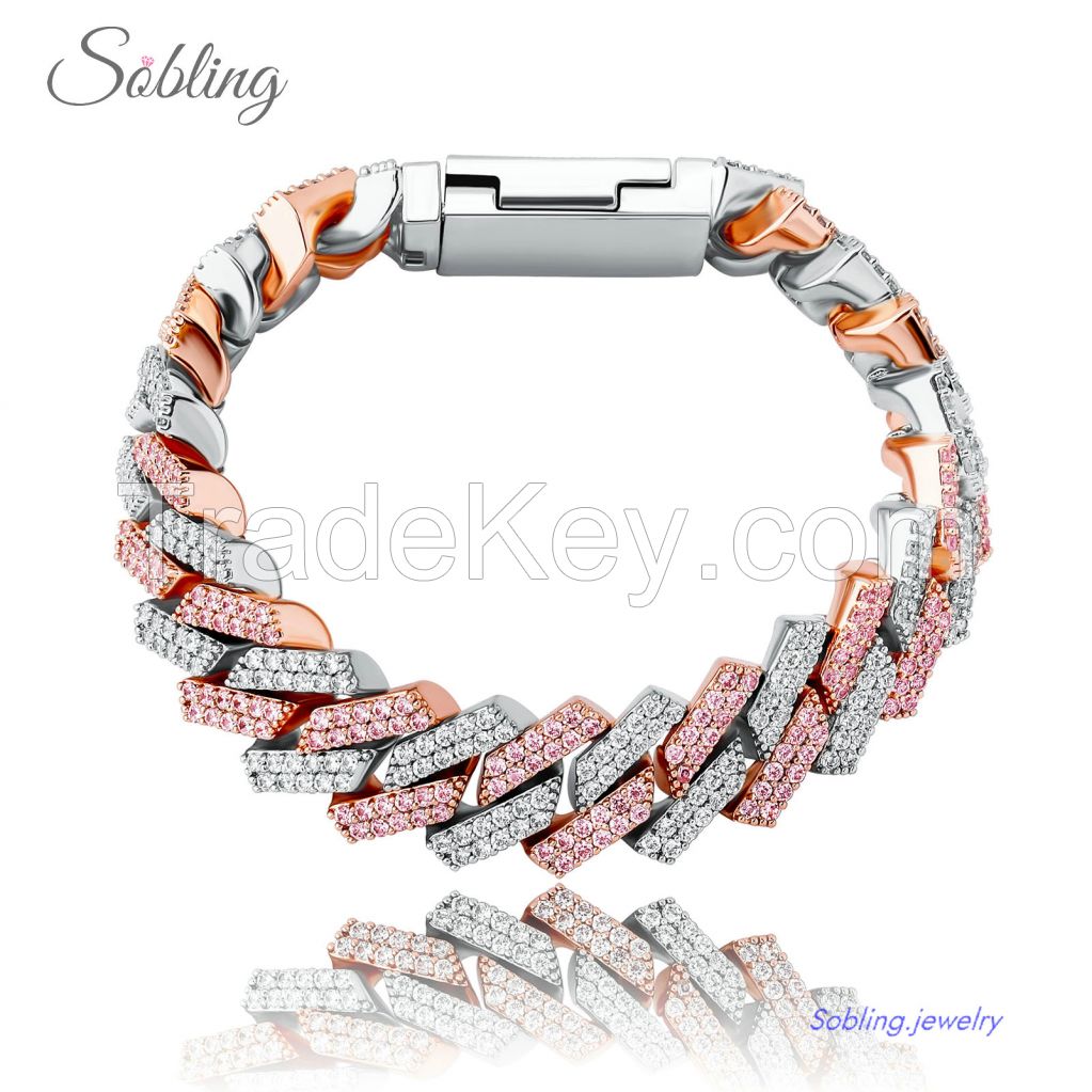 sobling Cuban link Chain Bracelet High Quality