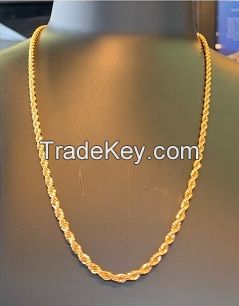 Brass snake chain 18K gold Plated necklace fashion jewelry