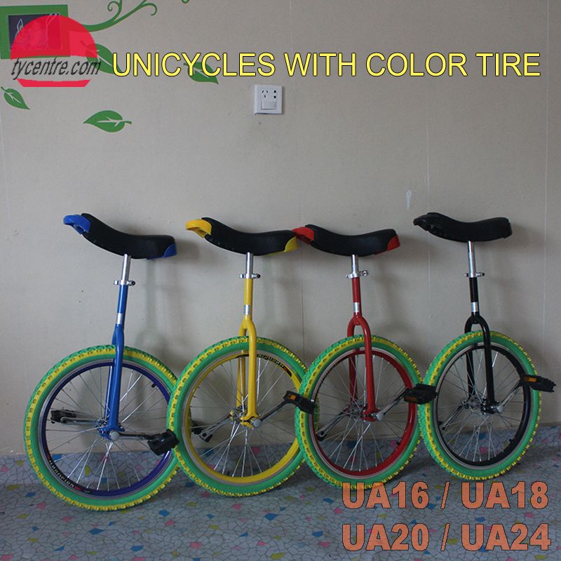 Wholesale 16 Inch Unicycles with Color Tire