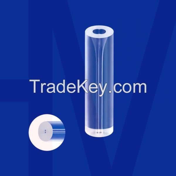 Dual-Core Spcacing Cylindrical Fiber Glass Ferrule Capillary customized