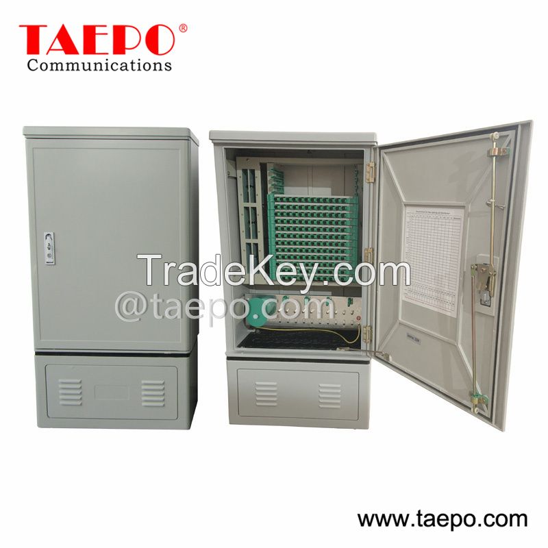 144 fibers outdoor telecom SMC street fiber Optical Cross Connection Cabinet from China Factory TAEPO