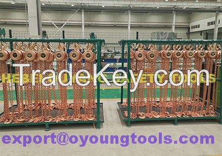 Non-Sparking Manual Chain Hoist Max Cap 16 Ton By Copper Beryllium