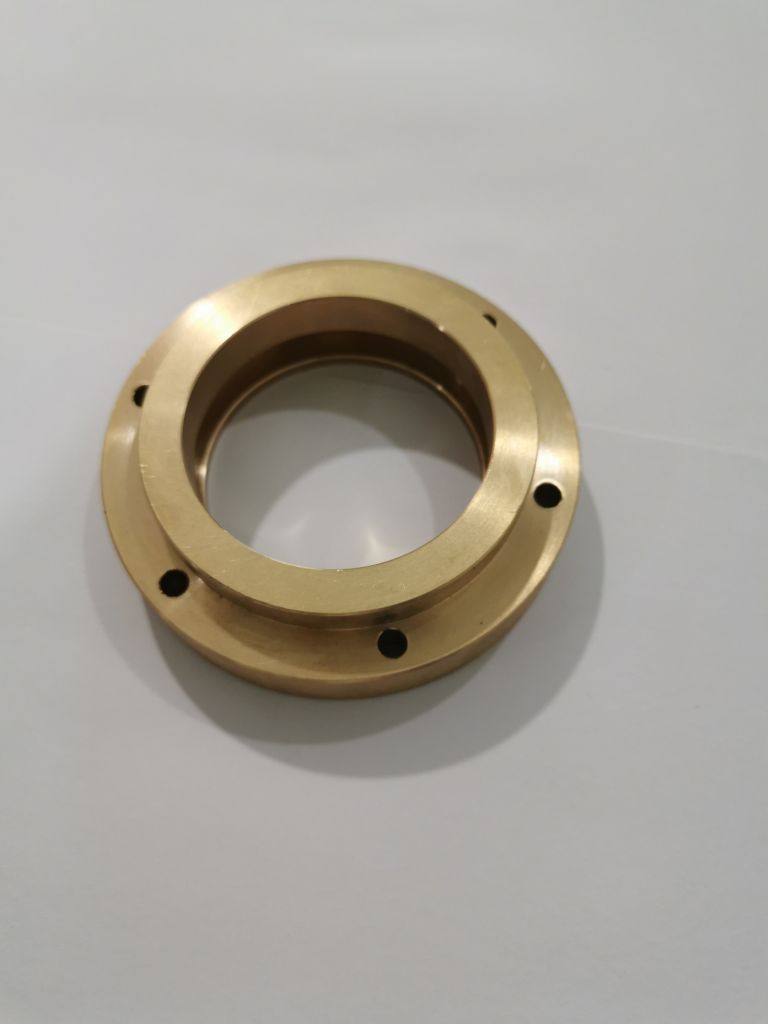 Round brass ring turning cnc machining accessories no burring smoothy surface