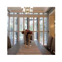 Premium quality PVC shutter plantation louver window shutters from China