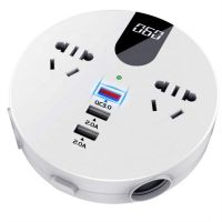 DC/AC 100W Car Power Inverter with QC 3.0 & USB PD 18W Fast Charging