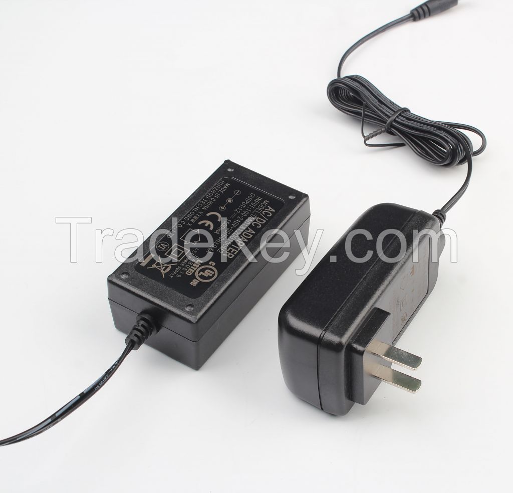 Hotselling 12V 1.5A 18W desktop adapter with UL/FCC/CE/GS/CB/RCM