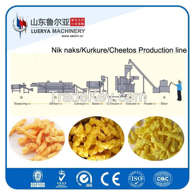 Corn curls processing line