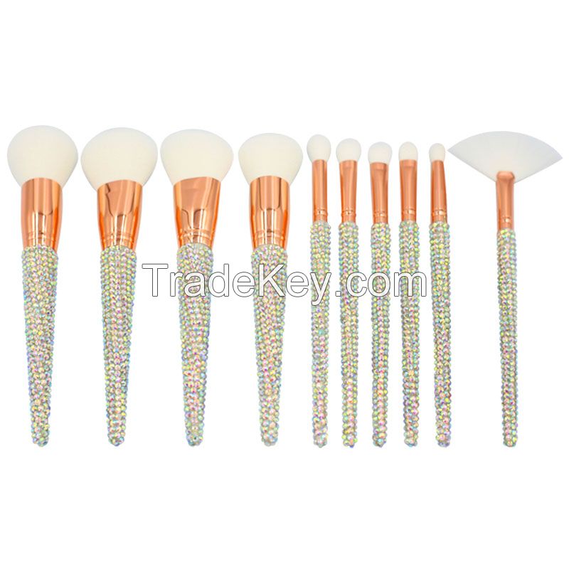 New Rhinestone makeup brush set