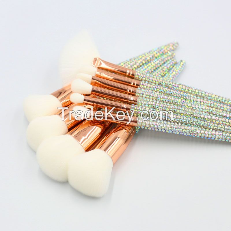 New Rhinestone makeup brush set