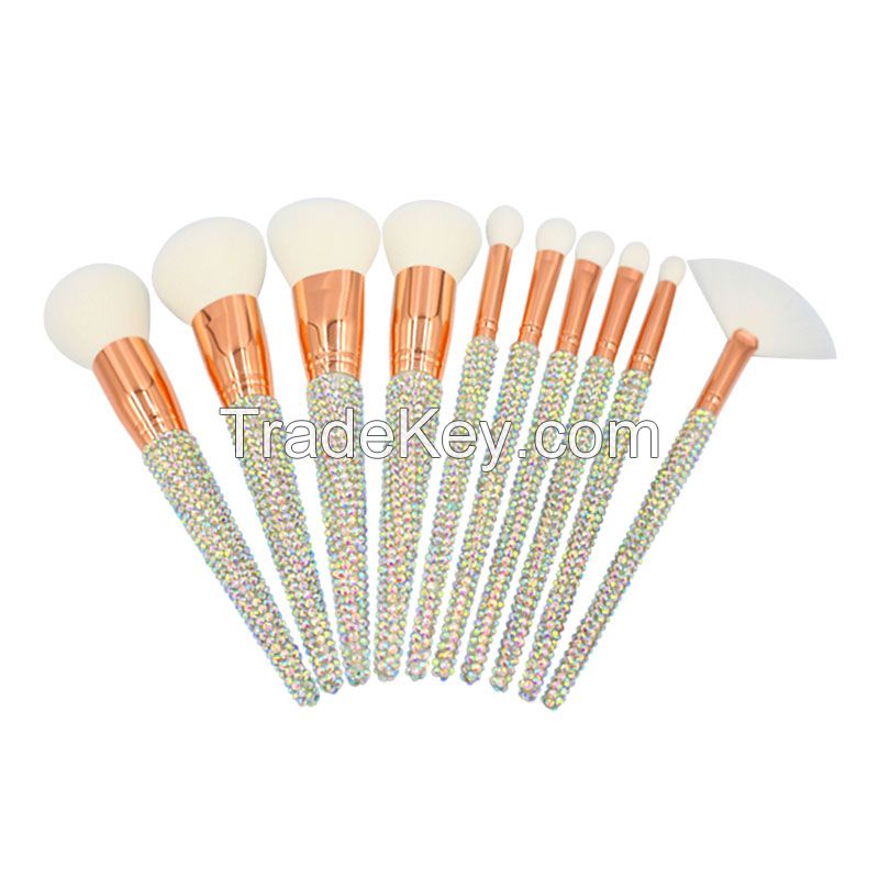 New Rhinestone makeup brush set