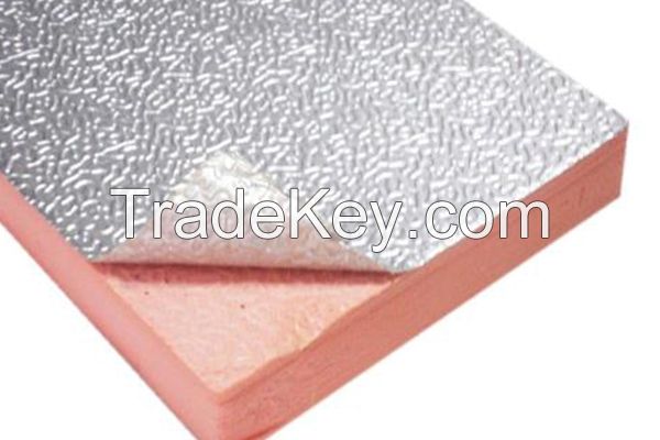 Double sided aluminum foil phenolic foam duct insulation board