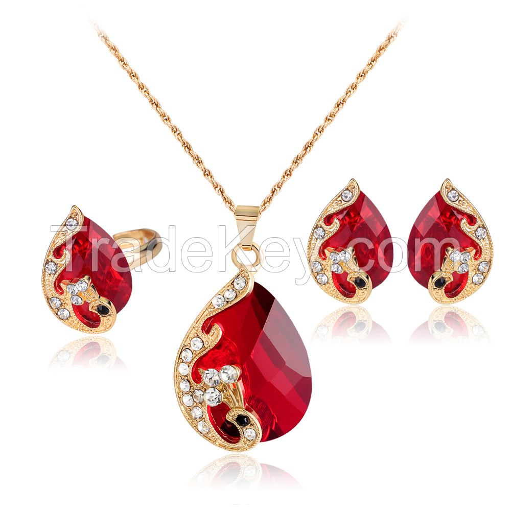 2022 new designs popular Crystal jewelry sets 