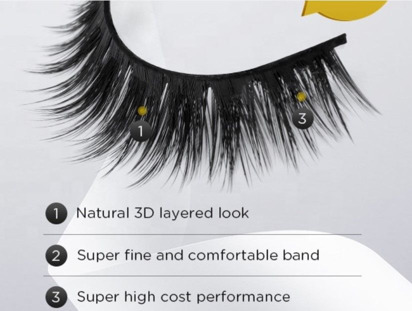 2020 Hot selling Mega Volume Double Layered Effect Lashes Minks 3d Vegan Synthetic Custom Logo Fluffy Faux Mink Lashes