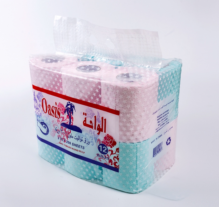 Best Price Virgin Recycled Toilet Tissue Paper Custom Logo And Design Printed Package 