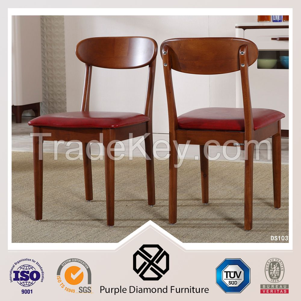 Fashion Dining Chair Rubber Wood Restaurant Chair