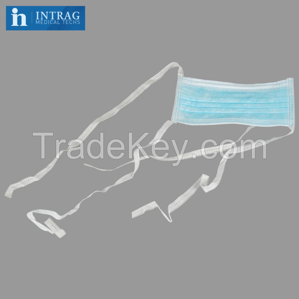 INTRAG Disposable Personal Protective Face Mask Non Woven Fabric Face Mask 3Ply Respirator