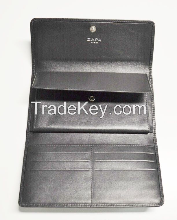 leather long women wallet