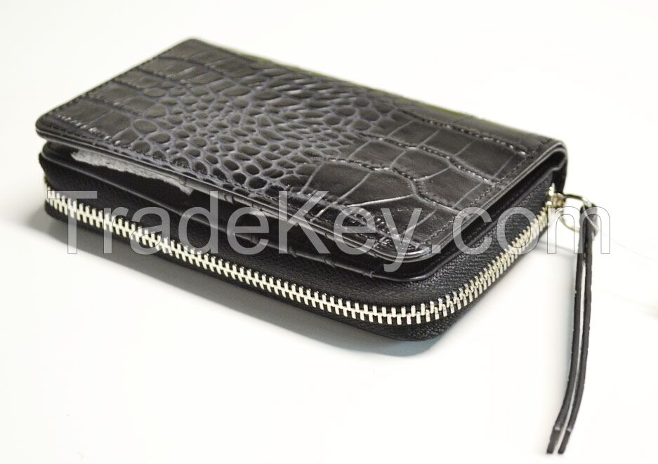 leather long women wallet