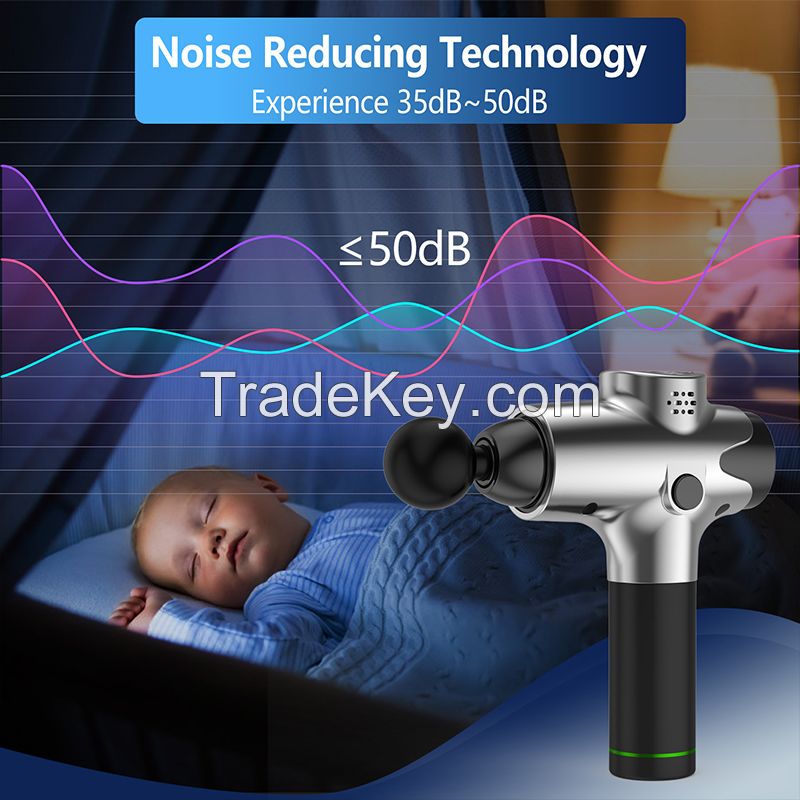 Cordless handheld deep muscle mini massage gun Therapy vibration body mini handheld fascia gun