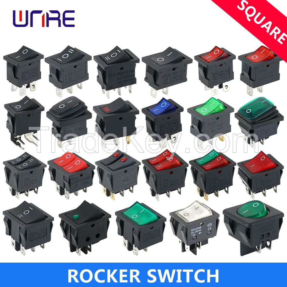 KCD series small mini round rocker switch 