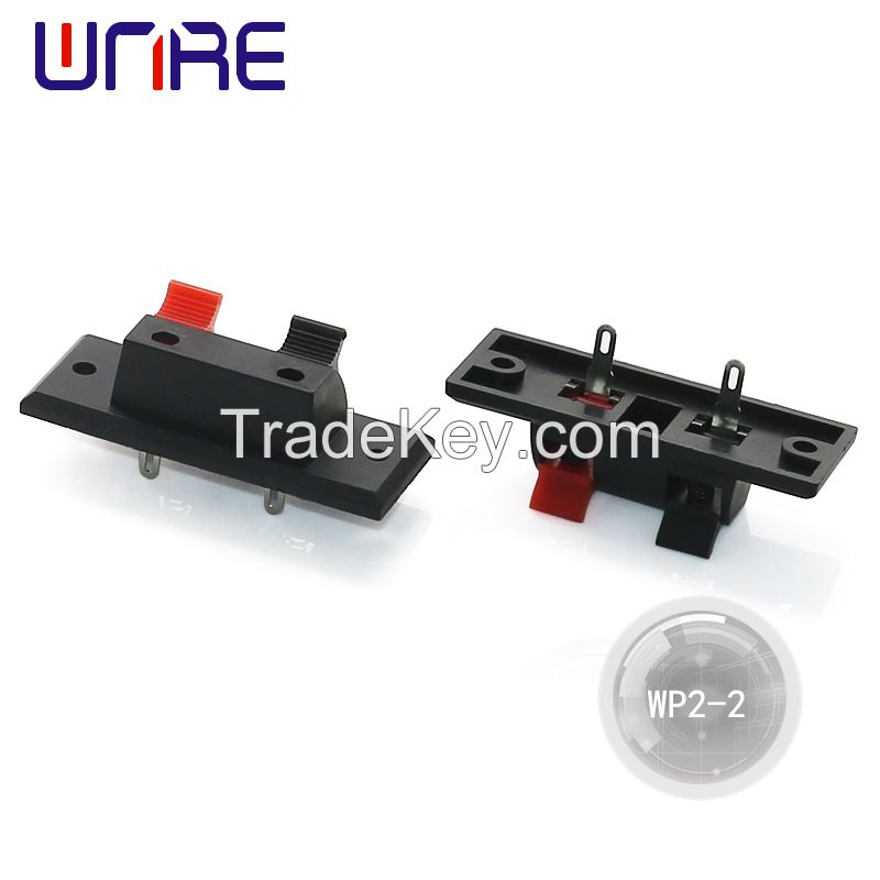 WP2-1 2P 3P 4P 5P 6P 8P 10P 12P Red& Black Clip Spring Terminal Speaker Push Terminal 