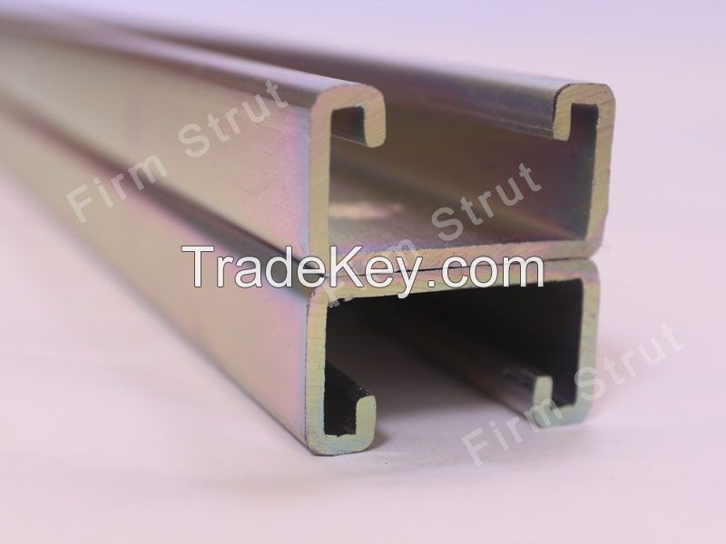 Combined Channel Rail Strut China Zinc Plated Carbon Steel Unistruct Framing C-Channel