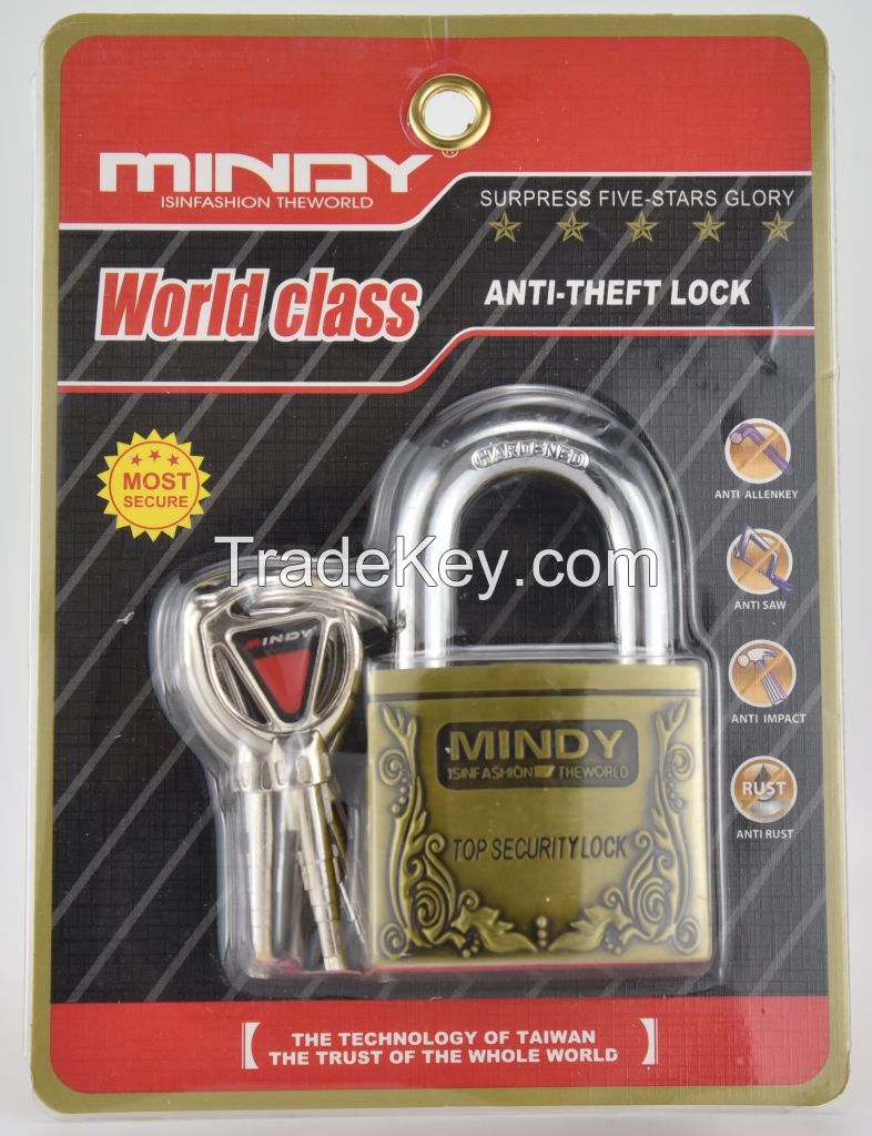 MINDY A4/AF4 alloy bullet/vane padlock