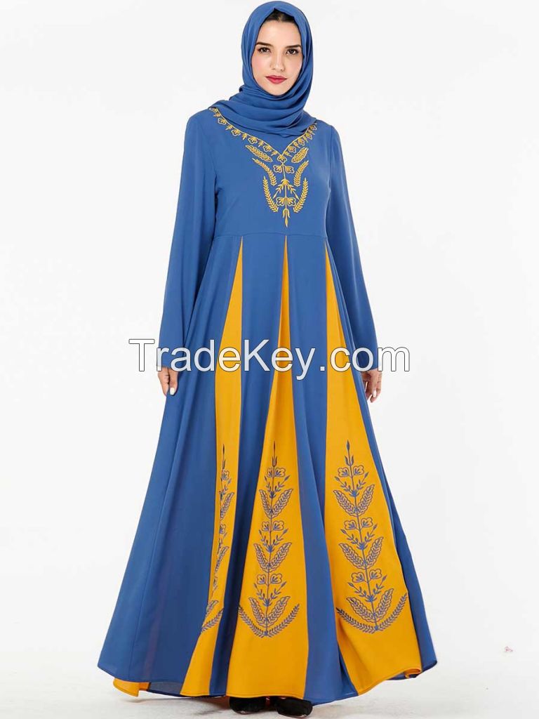 Womens Muslim Dress Islamic Maxi Dress Arab Dress Muslima Wear Mehendi Dress Abaya Baju Kurung Muslim Dress Jubah