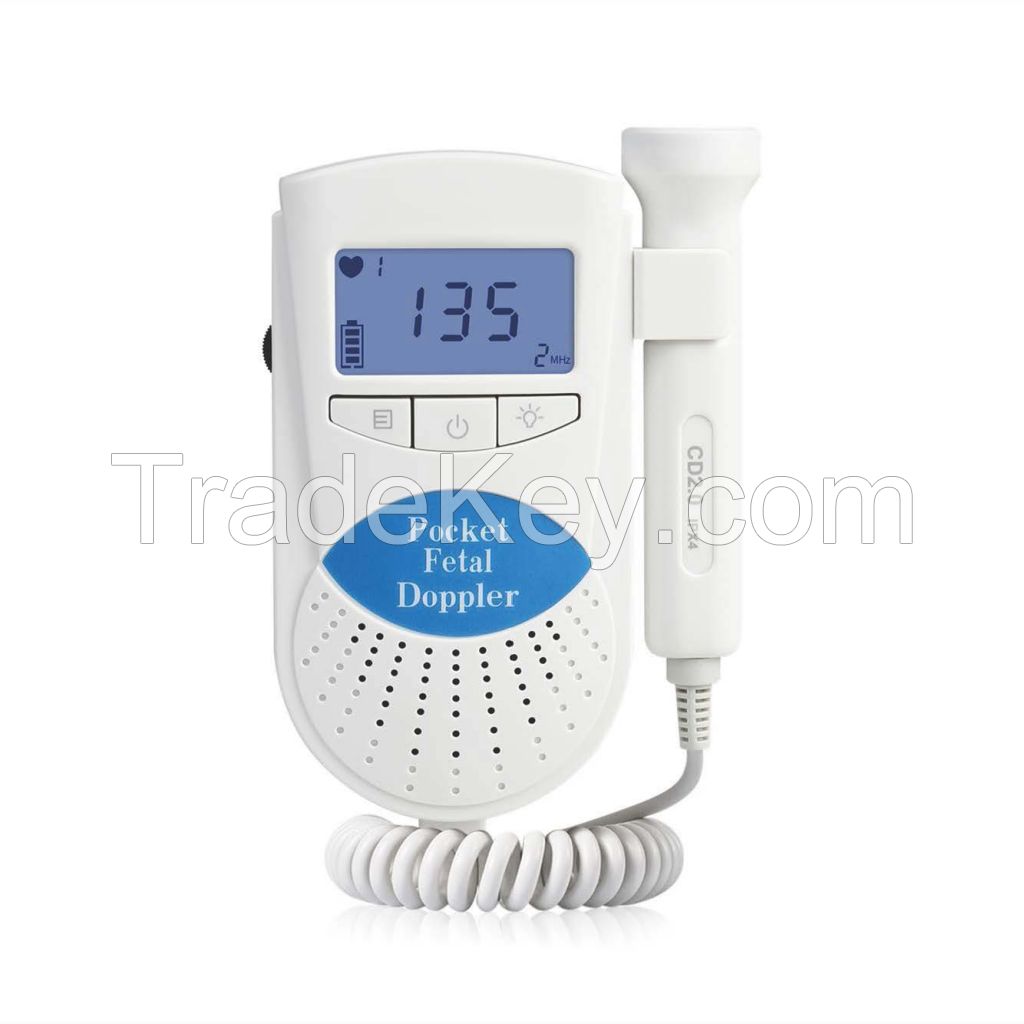 Portable Pocket Ultrasound Doppler Fetal Heart Rate Monitor FD100