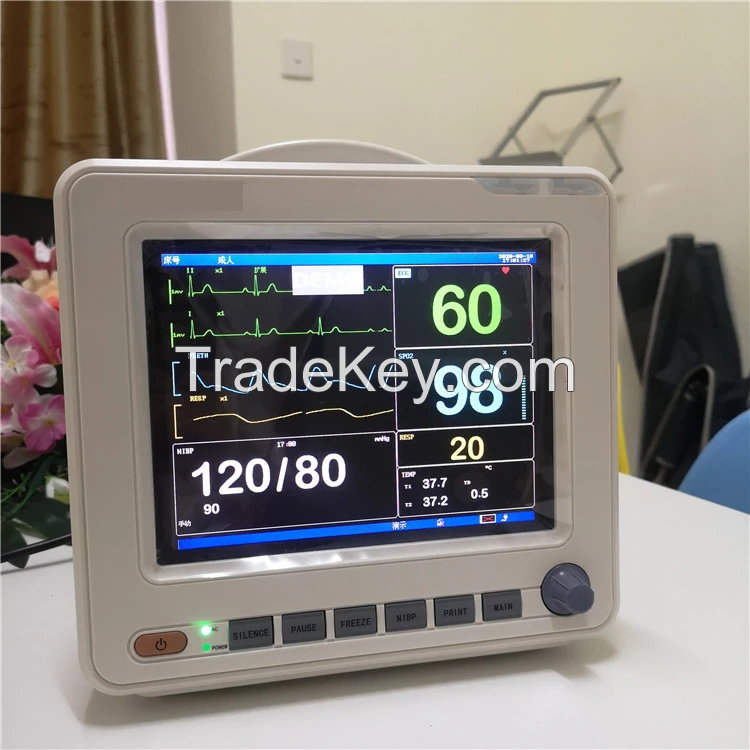 Multi Parameter Monitor System Used In Hospital ICU Brightness Lcd Ecg Heart Rate Medical Multi