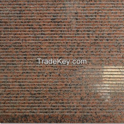 Red granite platform cap stone of high-quality high-speed railway platform plate