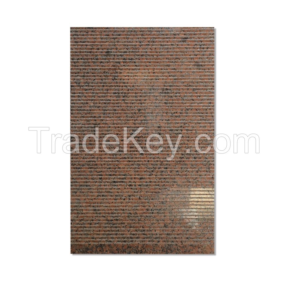 Red granite platform cap stone of high-quality high-speed railway platform plate