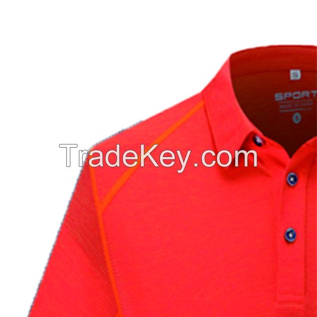 180g cationic ice silk quick-dry polo shirt