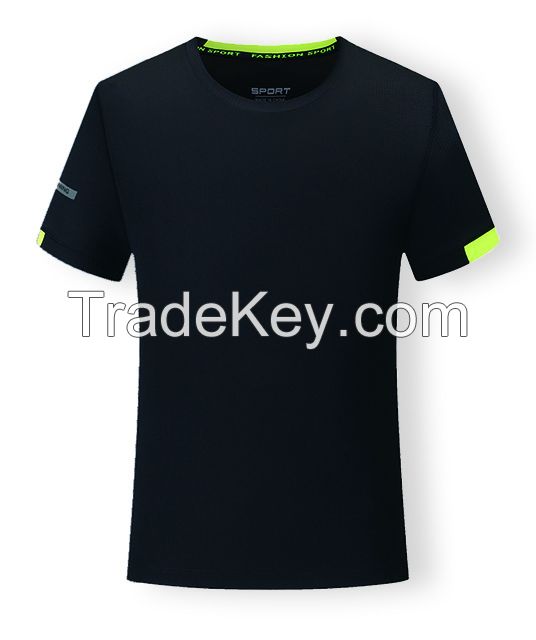 Small square quick-drying reflective collar T-shirt