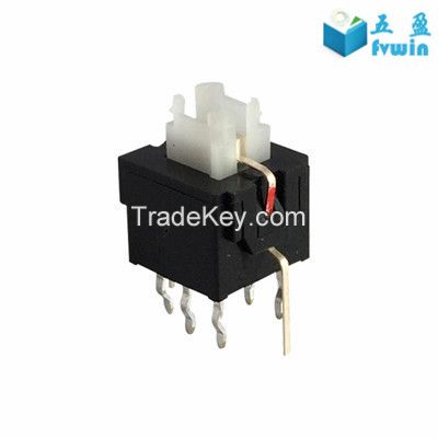 DIP Latching LED Illuminated 6 PIN Push Button Switches