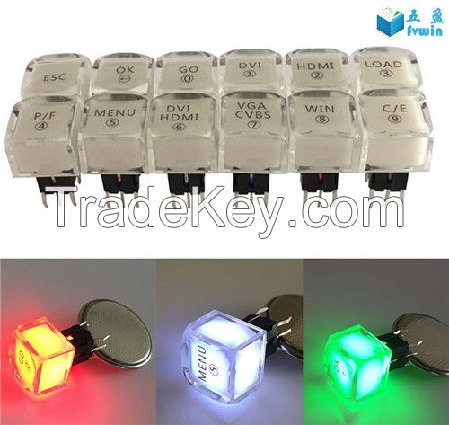 Hot Selling Led light Illuminated Tactile Push Button Switch Momentary Cap