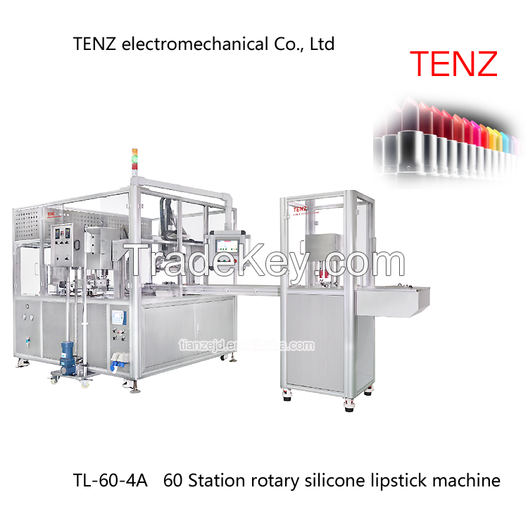 TENZ Lipstick Production Line Automatic Filling Machines Powder Case lipstick manufacturing machines