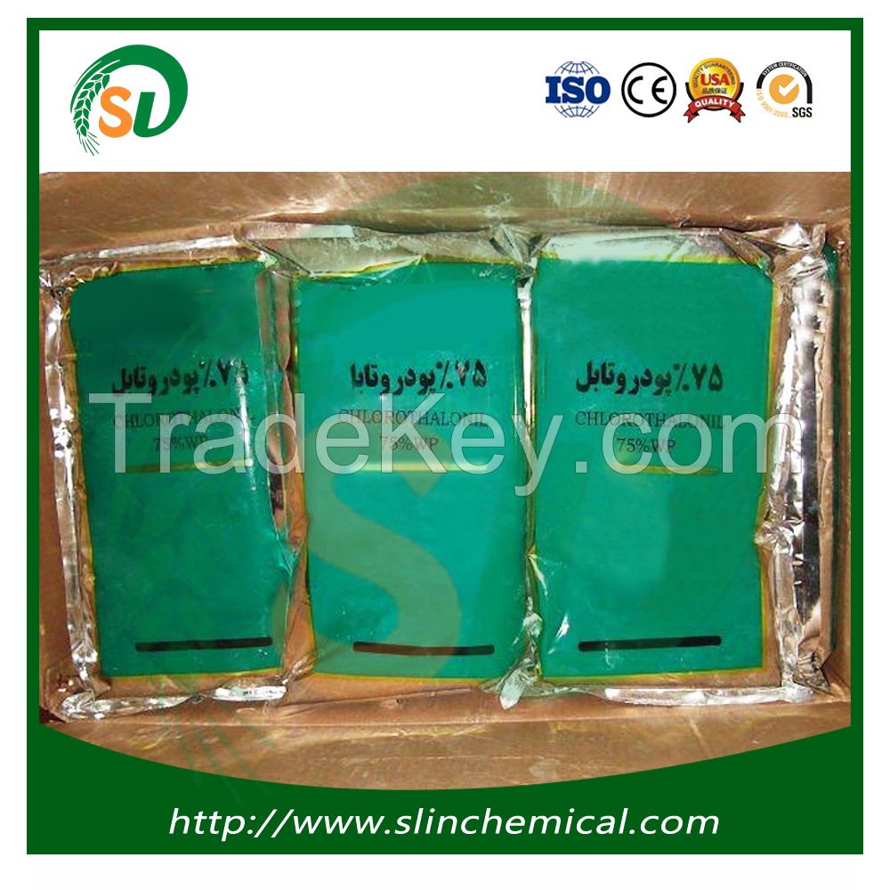 Agrochemical Fungicide Chlorothalonil 98%TC 80%WP 75%WP 70%WP 40%WP 90%WDG 72%SC 50%SC 40%SC