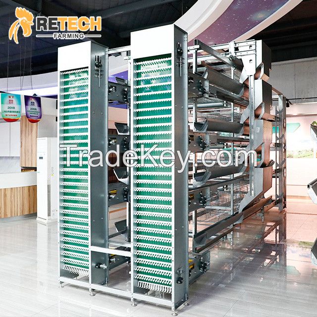 RETECH Advanced Full Automatic A Type Battery Chicken Cage System