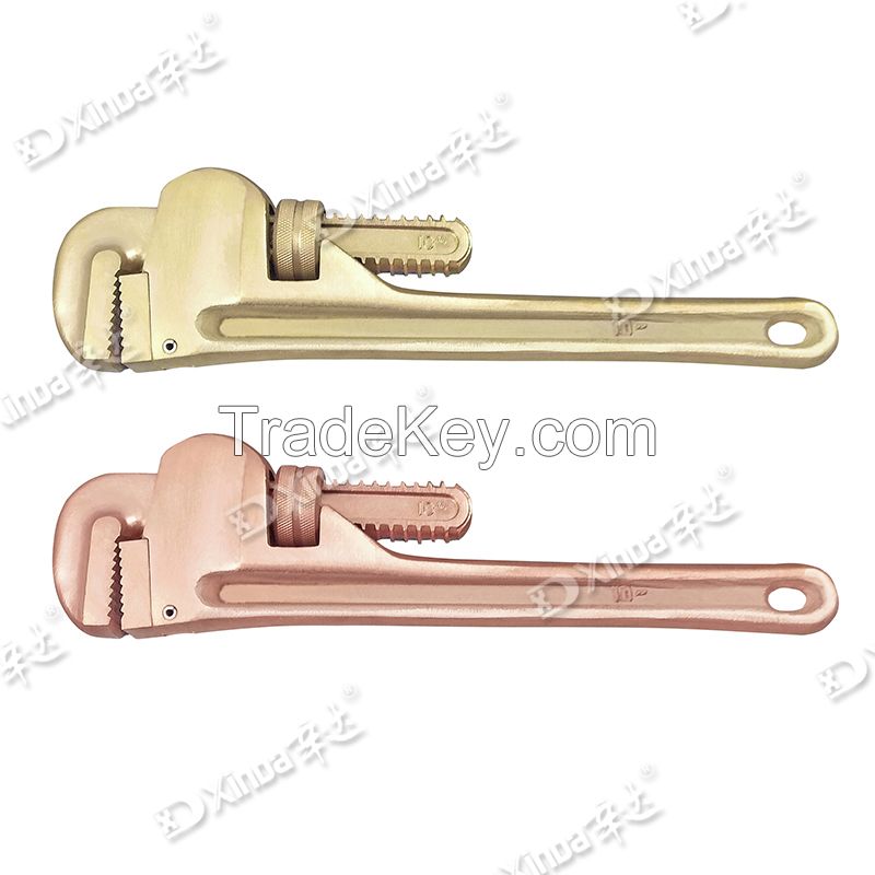 Non sparking Pipe Wrench, Copper alloy Spanners Hand Tools