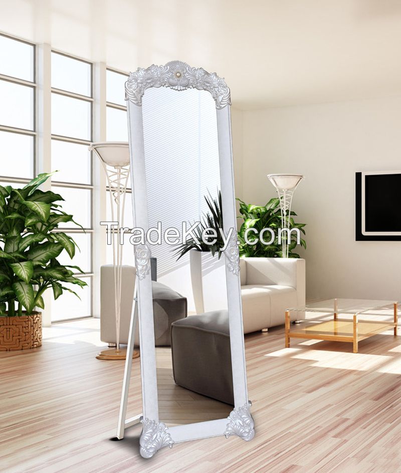 Modern PVC frame full-length mirror/dressing mirror/bathroom mirror