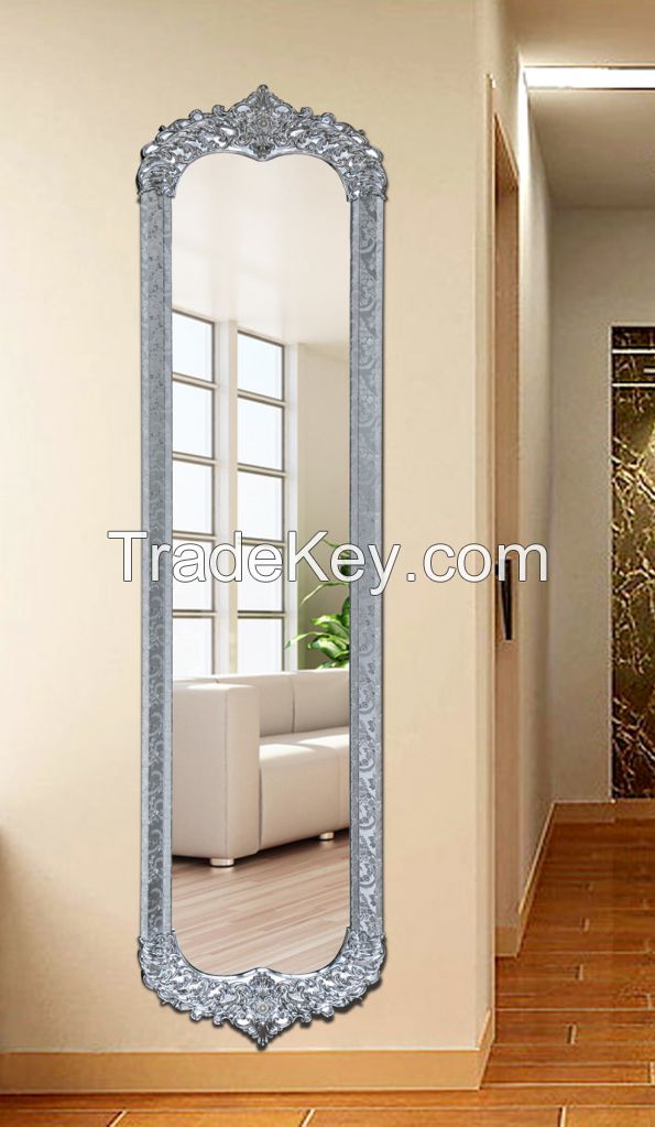 Modern PVC frame full-length mirror/dressing mirror/bathroom mirror