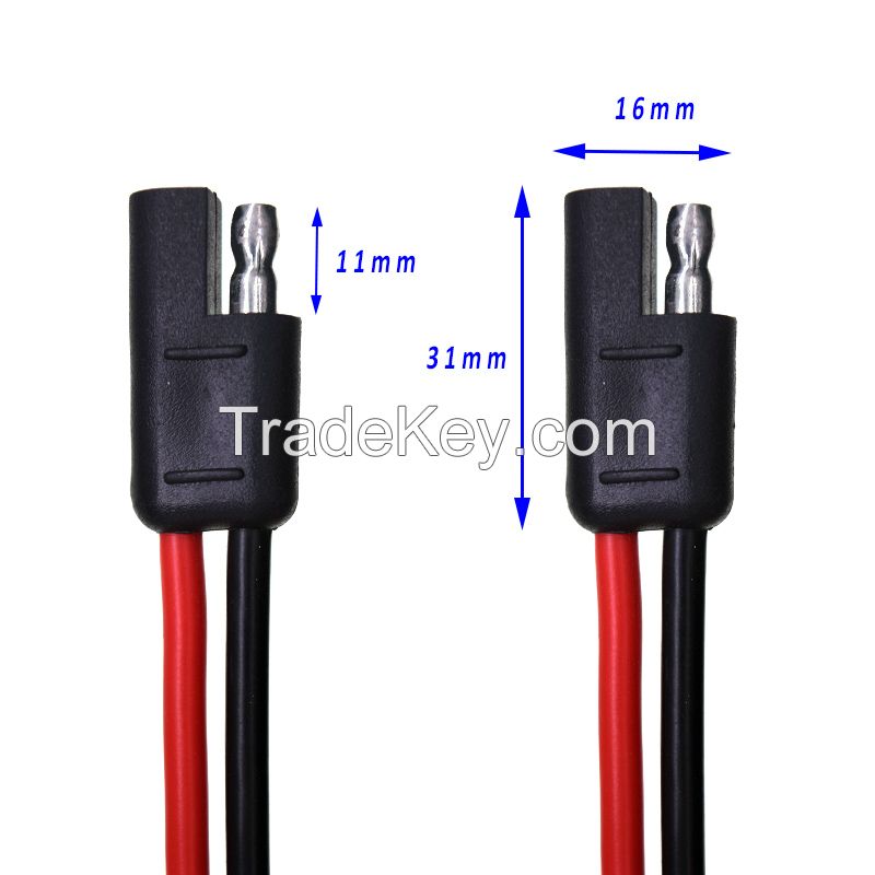 2Pin SAE to SAE Extension Wire Quick Disconnect Connector Cable