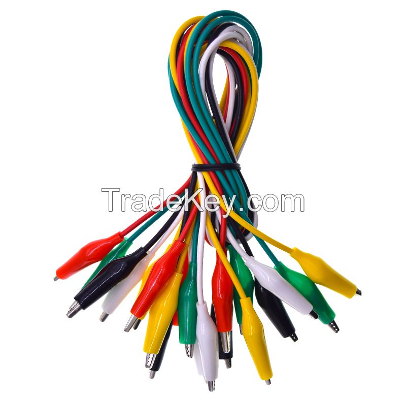 Double-ended Crocodile Clip Test Lead Cable Alligator Clips cable Test