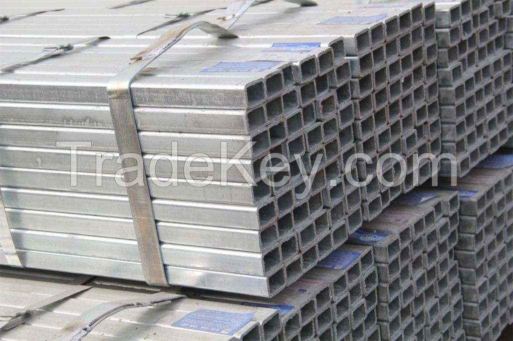  hot dipped galvanzed square and rectangule steel pipe