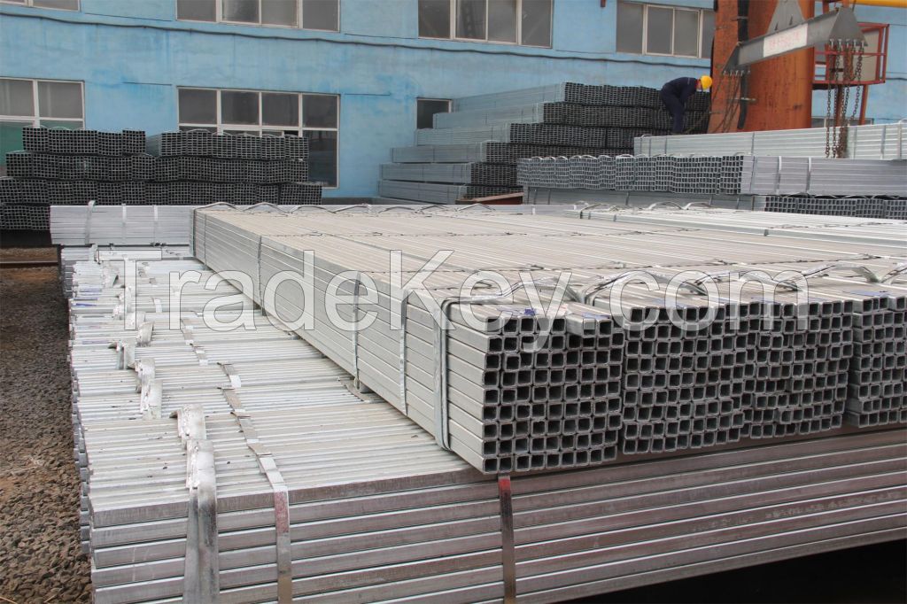  hot dipped galvanzed square and rectangule steel pipe