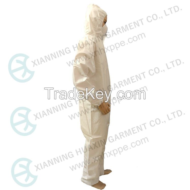 Microporous Nonwoven Coverall Type5/6 HXCR-04