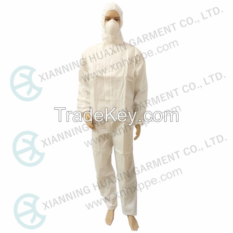 Microporous Nonwoven Coverall Type5/6 HXCR-04